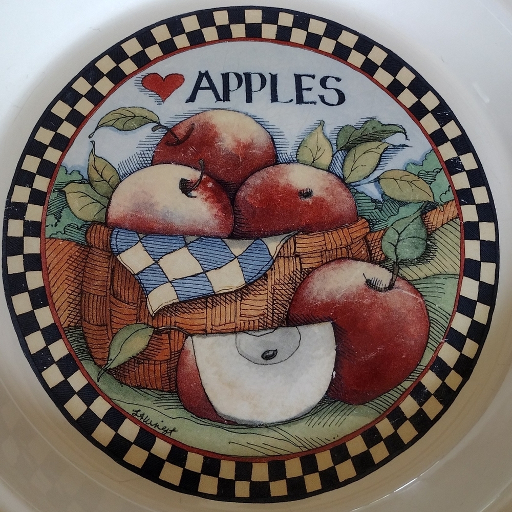 Susan Winget Apple Pie Plate Deep Dish - Picture 5 of 5